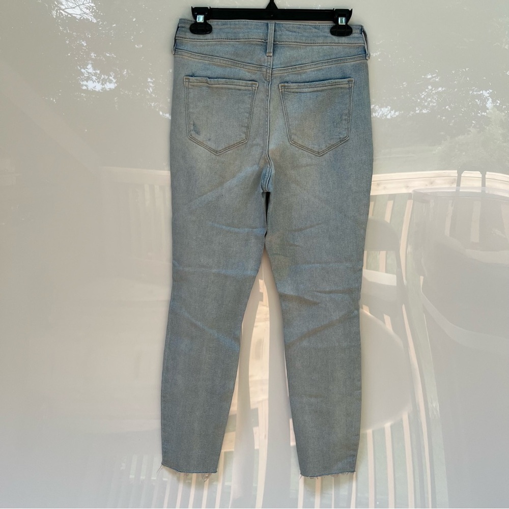 NWOT Old Navy Rockstar Super Skinny High Rise Distressed Full Button Fly Jeans - Picture 10 of 12
